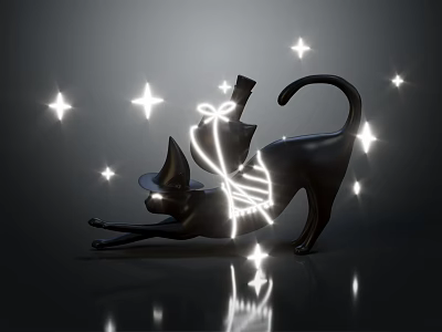 Modern game character advertising cat cartoon cat 3d model