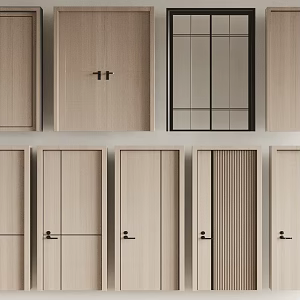 Security Door Glass Door Kitchen Door 3d model
