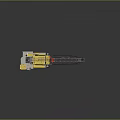 Yellow Tracked Engineering Machinery With Cab Long Telescopic Arm And Metal Structure