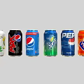 Assorted Canned Beverages Including Pepsi Sprite Coca Cola And Other Brand Drinks