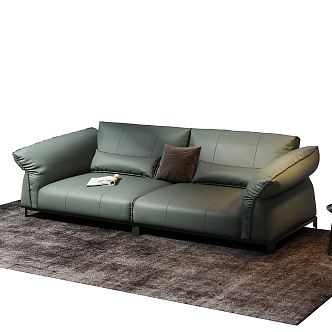 modern double sofa 3d model