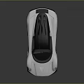 White Concept Sports Car With Sleek Aerodynamic Body And Large Alloy Wheels