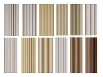 Modern Wall Panel Wave Board Great Wall Board Decorative Board 3d model