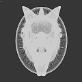 Mythical Creature Game Character 3D Model With Open Mouth Sharp Teeth And Scaled Skin