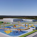 Colorful Children's Play Area Design With Multiple Play Zones And Fun Facilities