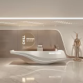 Modern Front Desk 3d model