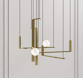 Modern chandelier 3d model