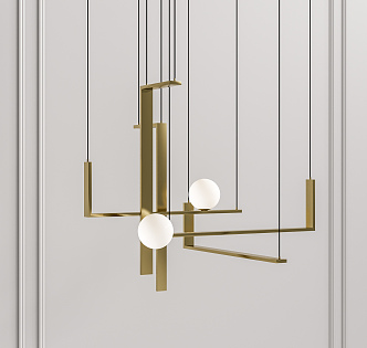 Modern chandelier 3d model