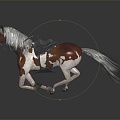 Modern Horse Steed Steed Mercedes 3d model