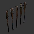 Modified Baseball Bats As Weapons With Nails Blades And Bloodstains