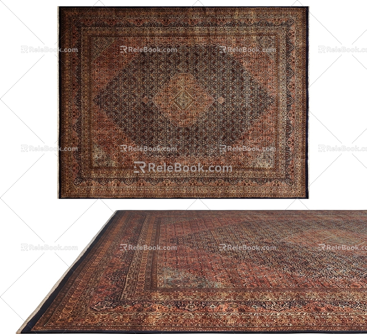 American Style Carpet Retro Living Room Coffee Table Household European Style Bedroom Bedside Blanket Bohemia model