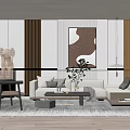 Modern Sofa Coffee Table Combination Sofa Coffee Table 3d model