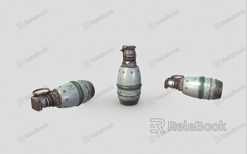 Grenades, grenades, gas bombs, tear gas bombs model