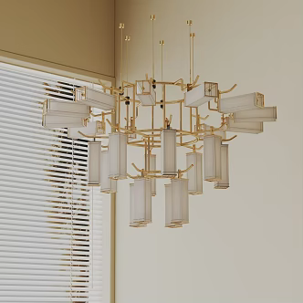 Modern chandelier 3d model