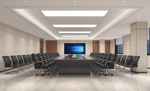 Modern Conference Room 3d model