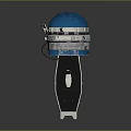 Precision Metallic Equipment With Circular Blue Edge And Flat Platform Support Structure