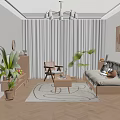Minimalist Solid Wood Sofa And Coffee Table Combination For Bright Cozy Modern Living Room