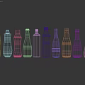 Various Bottled Beverages With Different Designs Colors And Brand Packaging