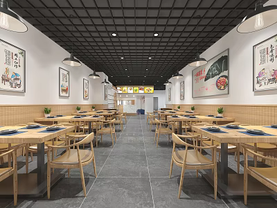 New Chinese Restaurant Jing Xiang Yuan maocai 3d model
