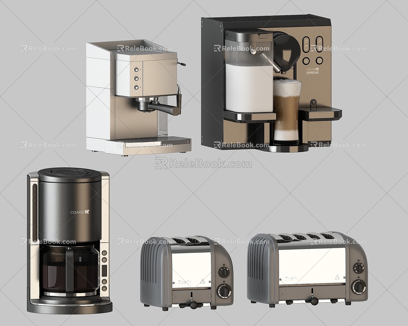 Coffee machine Bread machine Small appliances Kitchen appliances 3d model