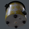Stylish Kitchen Appliances Two Rice Cookers With Floral Patterns And Gray Lids