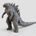 Legendary Giant Reptilian Beast Godzilla Inspired Monster With Spiked Dorsal Fins And Rough Scaly Skin