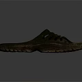 Black Daily Life Slipper With Comfortable Straps And Non Slip Sole Design