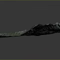 3D Terrain Model with Mountainous Ridges Lush Vegetation Winding River Paths and Colorful Topographic Features