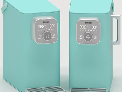 Bomann Light Blue Kitchen Electric Water Dispensers With Digital Display And Pedal Design 3d model