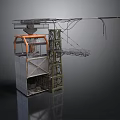 Industrial Tower Equipment With Metal Frame Operator Cabin Platform And Cables