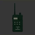 Green Walkie Talkie With Antenna Screen And Emergency Button For Daily Use