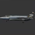Gray Fighter Jet Model With Sleek Aerodynamic Design And Details 3d model