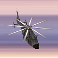 Different Types of Fighter Jets and Military Helicopters Flying in Sunset Sky