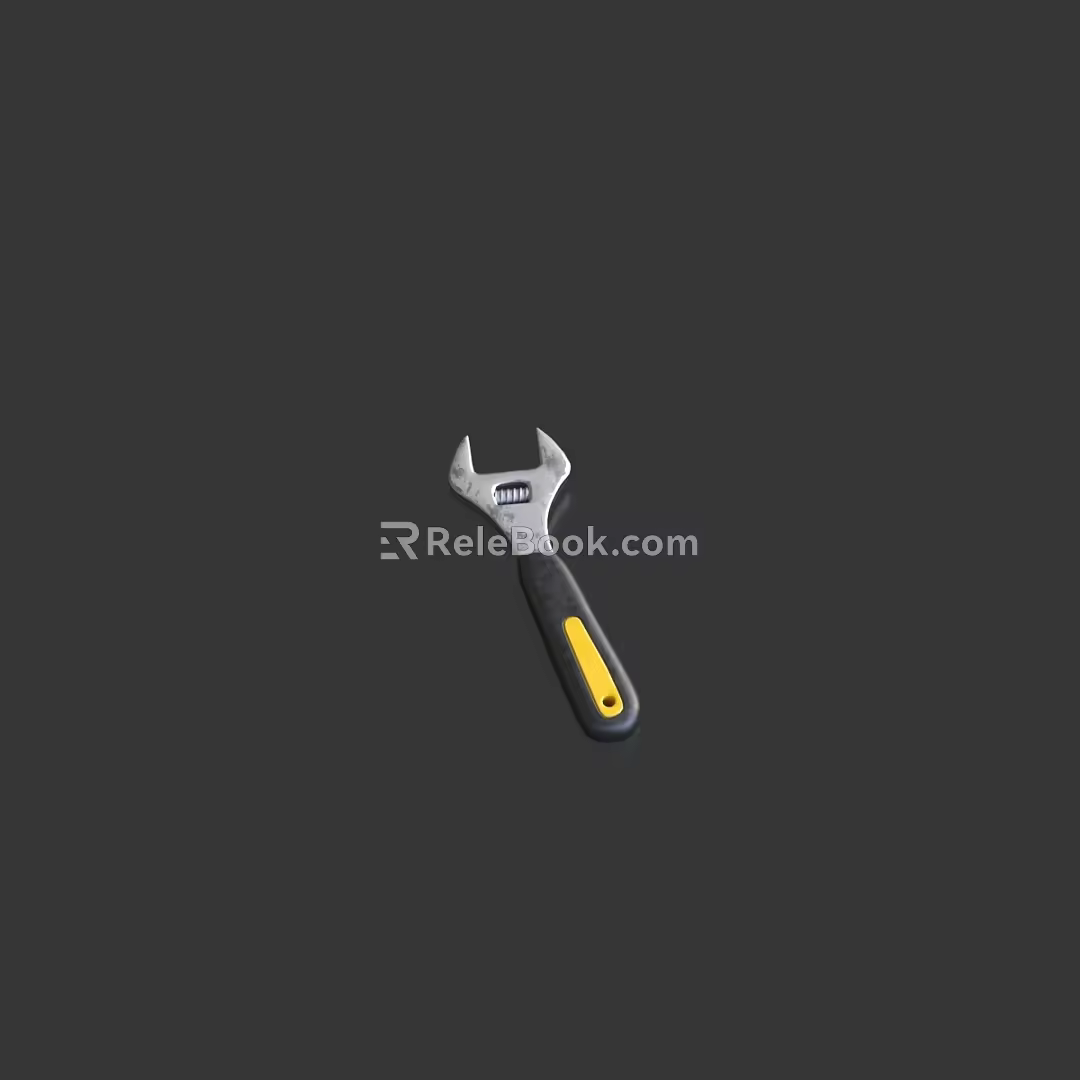 Wrench wrench Allen wrench adjustable wrench loose mouth hardware wrench hardware tool wrench industrial wrench 3d model
