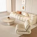 Modern Sofa Pillow Lazy Sofa Round Creative Floor Lamp 3d model