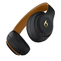 Premium Black Brown Over Ear Headphones With Gold Accents And Comfortable Design