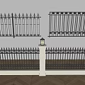 Black Wrought Iron Railings With Different Decorative Designs For Garden And Yard