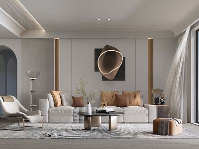 modern living room model