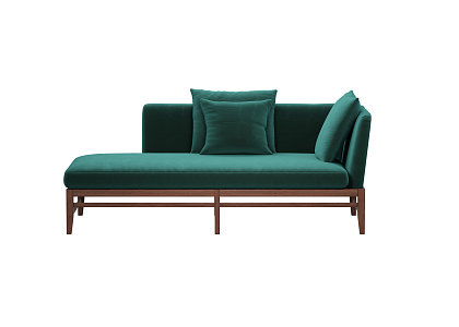 Modern chaise longue multiplayer sofa 3d model