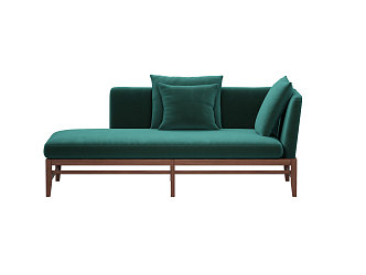 Modern chaise longue multiplayer sofa 3d model