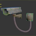 Modern Camera Monitor Head Security Surveillance Camera 3d model