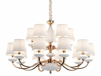 French chandelier lamps 3d model