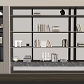 Bookcase Bookshelf Display Cabinet Book Ornaments Multifunctional Decorative Cabinet Combination Bookcase Open Bookcase 3d model