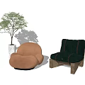 Single sofa 3d model