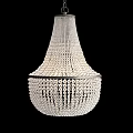 Modern Crystal Chandelier With Elegant Beaded Pendant Design For Interior Decor