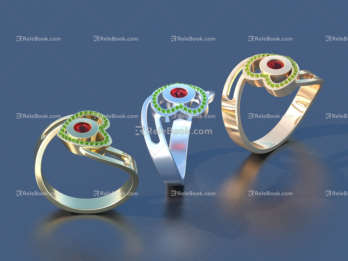 Ring Diamond Ring Gem Ring 3d model