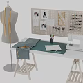 Tailor's workshop 3d model