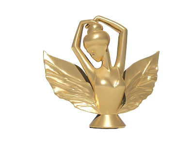 portrait metal ornaments 3d model