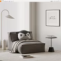 Modern Lazy Sofa 3d model