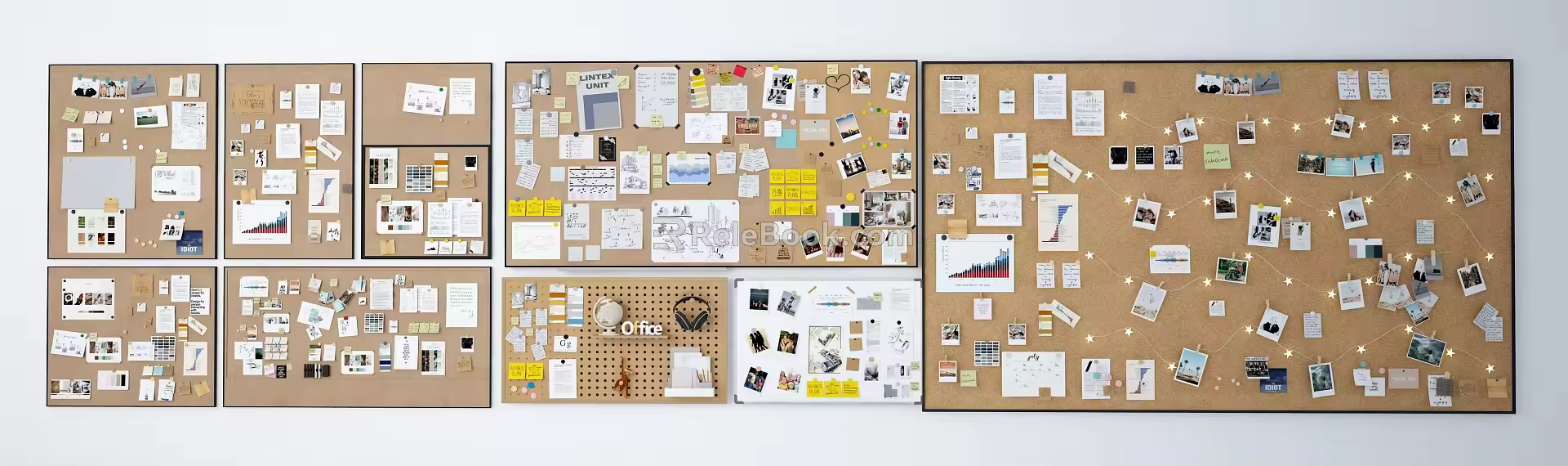 Notes Wall 3d model